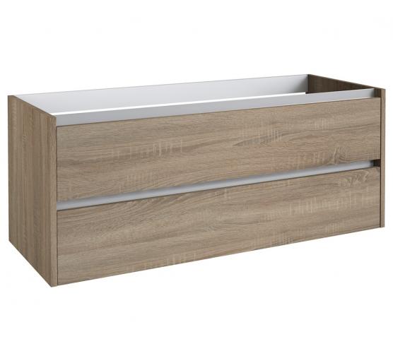 ERIS 120 MØBELPAKKE MED BOLLEVASK OG RUNDT SPEIL GRÅ EIK ...